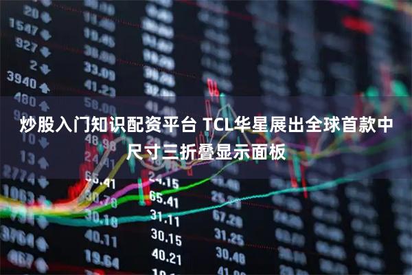 炒股入门知识配资平台 TCL华星展出全球首款中尺寸三折叠显示面板