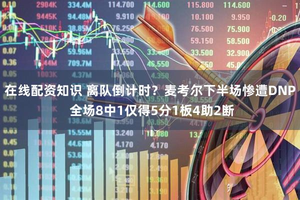 在线配资知识 离队倒计时？麦考尔下半场惨遭DNP 全场8中1仅得5分1板4助2断